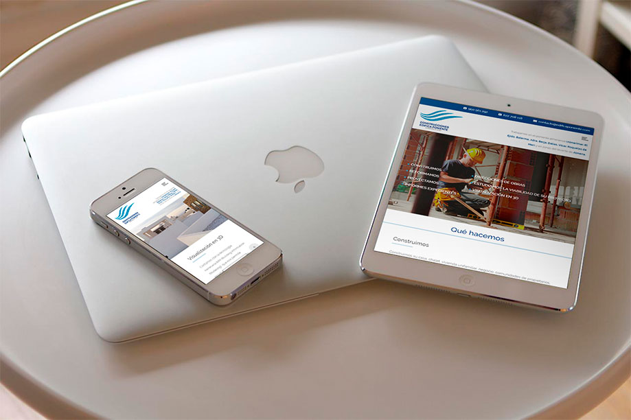 Diseño web para Construcciones Edifica Poniente Responsive